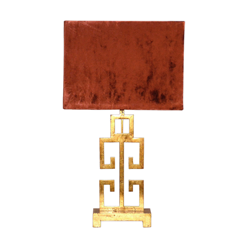 Manuel Table Lamp w/ Velvet Shade