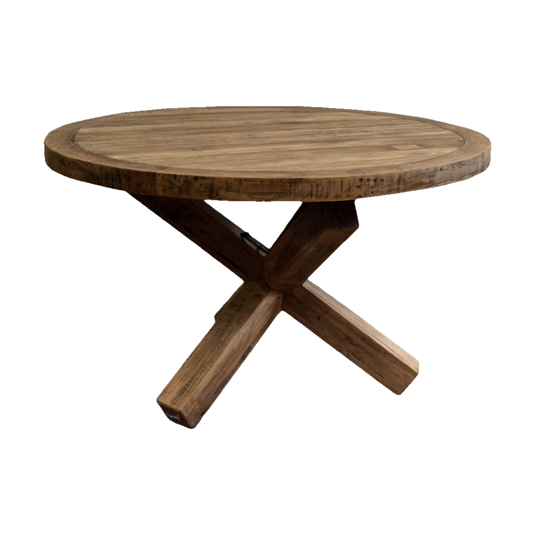 Mexico Round Teak Dining Table 51.5"