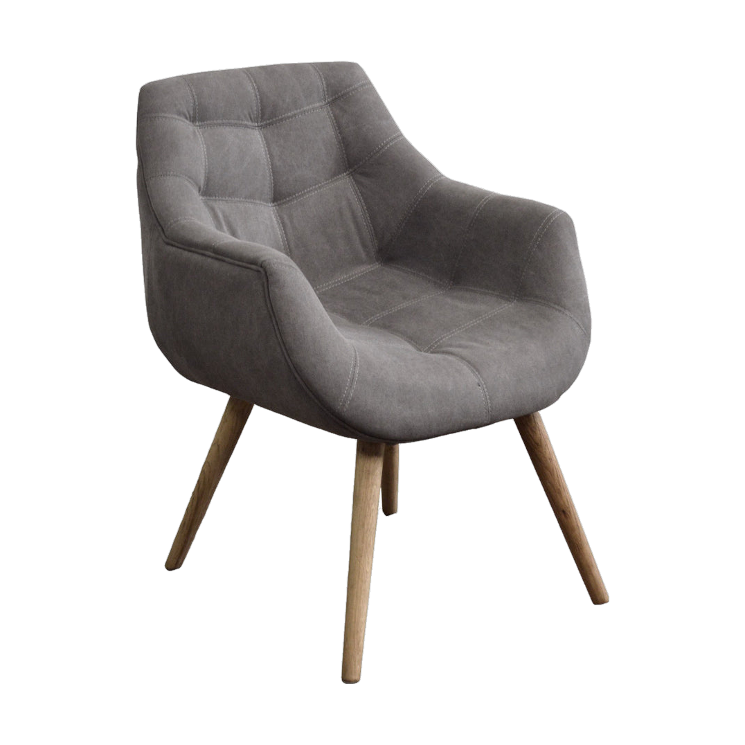 Mod Armchair with Oak Leg