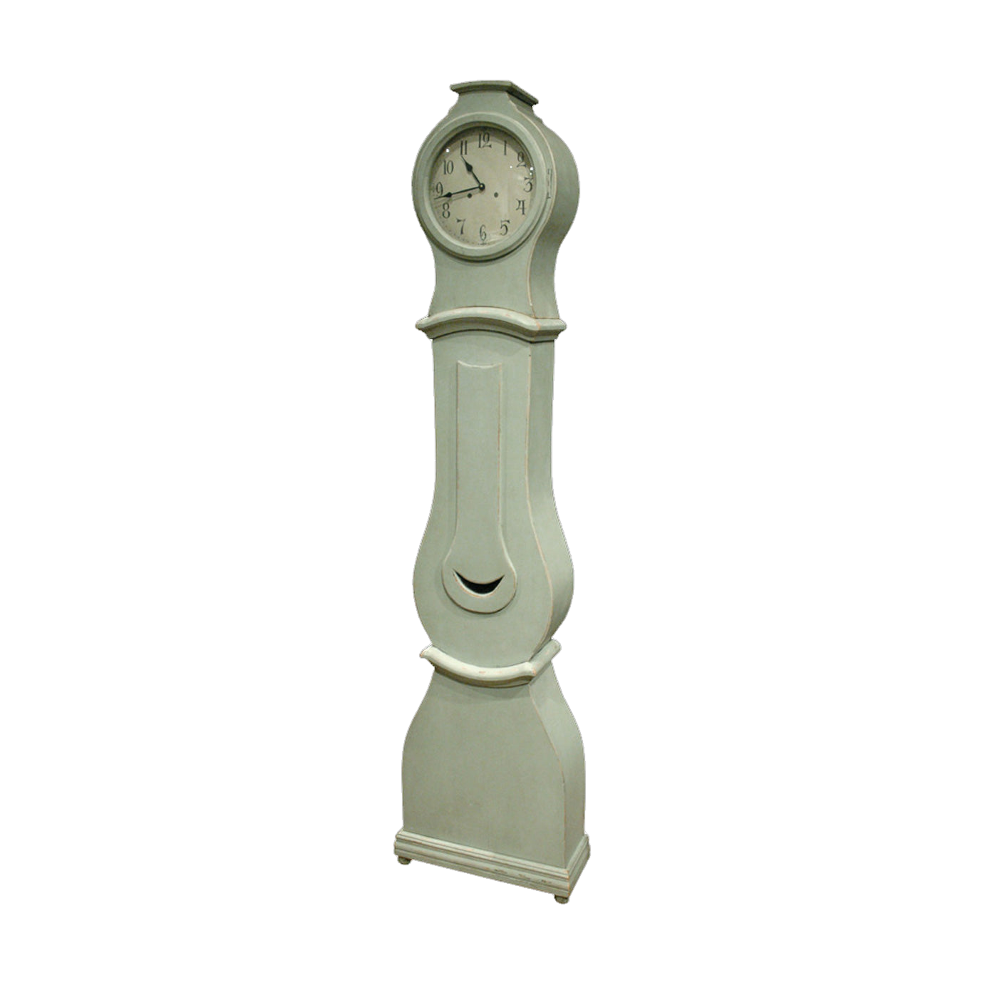Mora Clock Crescent in Gustavian Green
