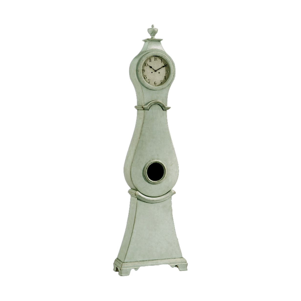 Mora Clock Tall in Gustavian Green