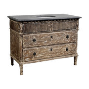 Morgan Single Vanity w/ Blue Stone