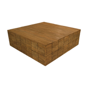 Oak & Pine Block Coffee Table