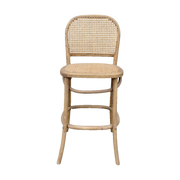 Oak Counter Chair w Cane Back