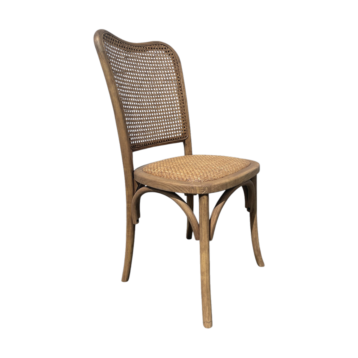 Oak Dining Chair w Cane Back