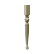 Oak Spindle Leg Light - Grooved
