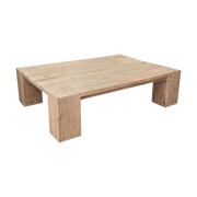 Old Elm Coffee Table w/ Chunky Leg