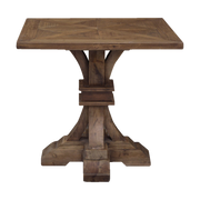 Old Pine Square Parquet Top Side Table