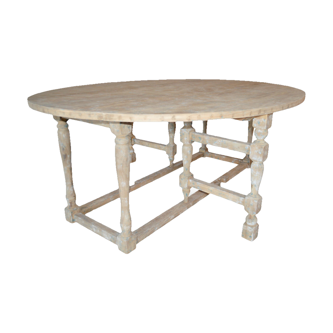 Oval Drop Leaf Dining Table