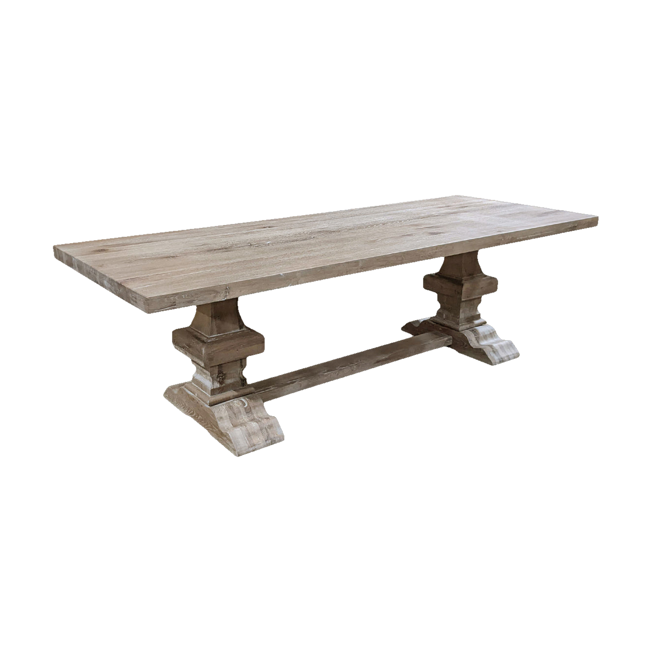 Paris Dining Table Large in Rustic Oak