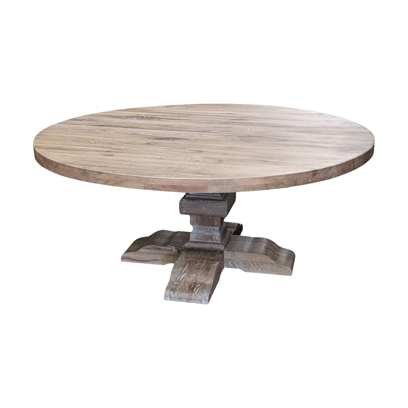 Paris Round D/T Large Rustic Oak