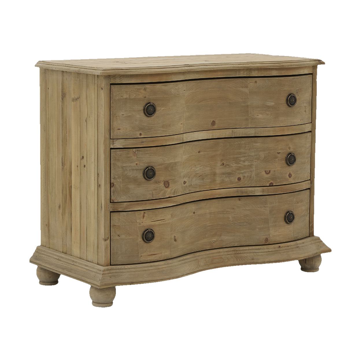 Pine 3 Drawer Chest in Natural Pine