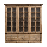 Pine Bookcase Large 6 Door