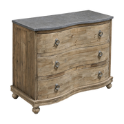 Pine Serpentine Chest with Blue Stone Top