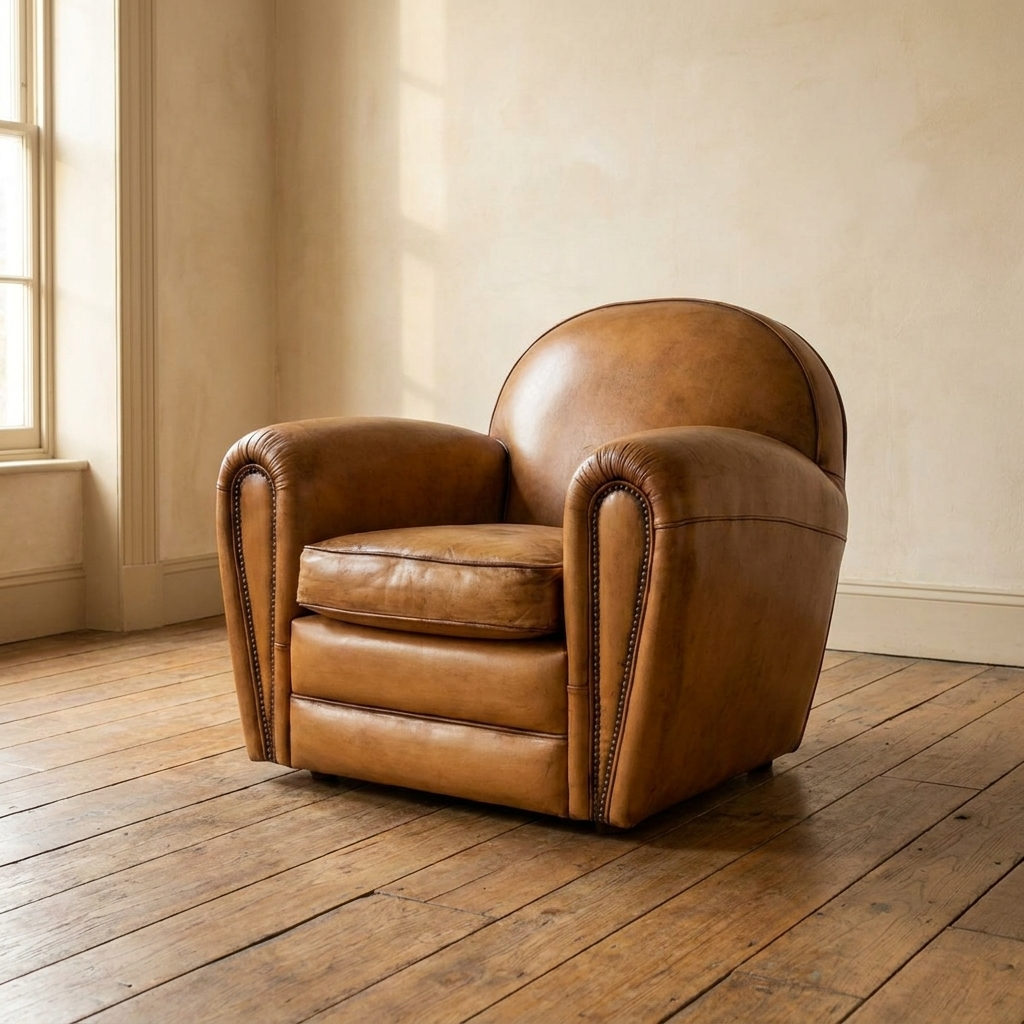 Lifestyle scene featuring Quimper Swivel Club Chair. AI-generated supplementary image; refer to primary product photos for color and material accuracy.