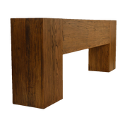 Reclaimed Elm Console in Antique Brown