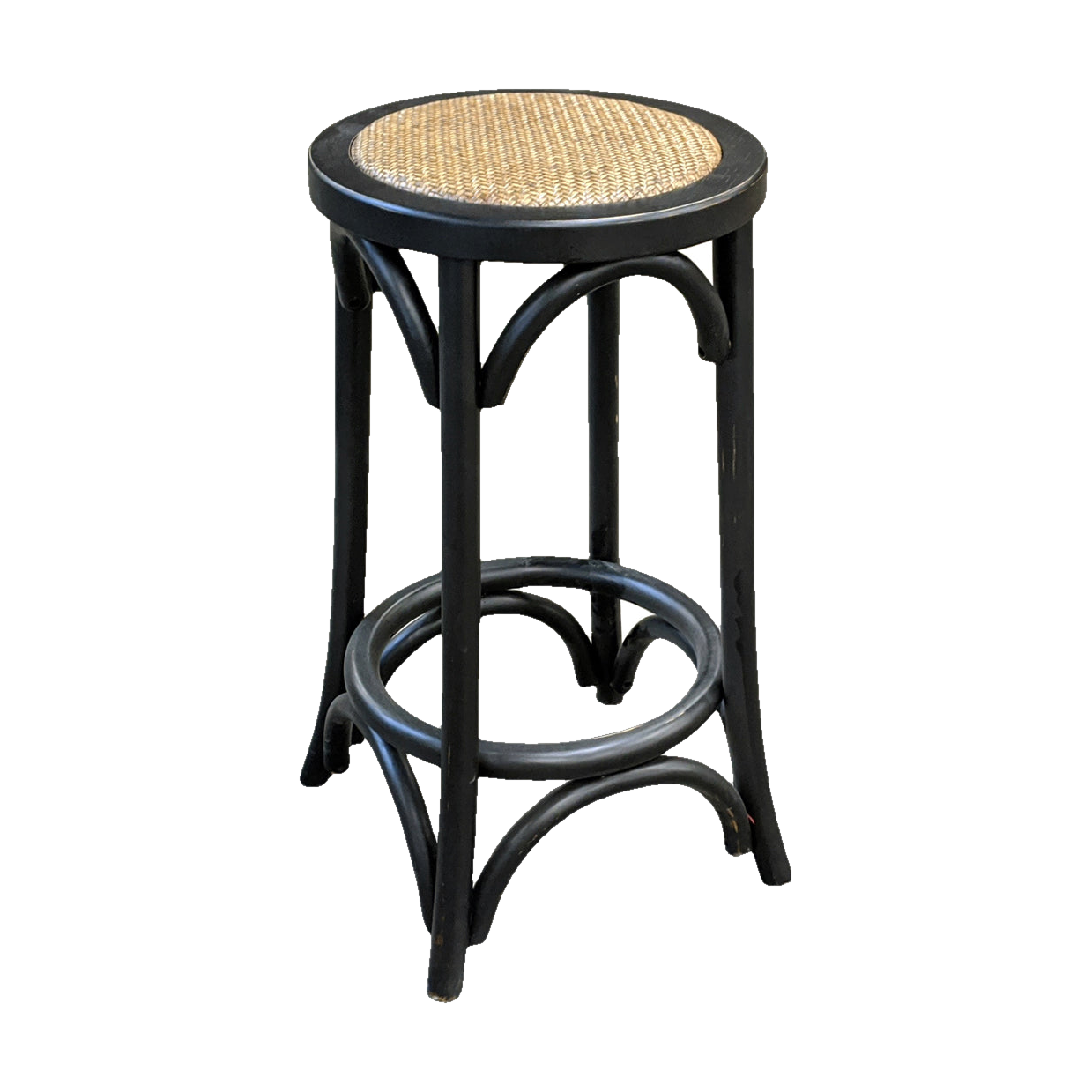 Reclaimed Elm Counter Stool in Black
