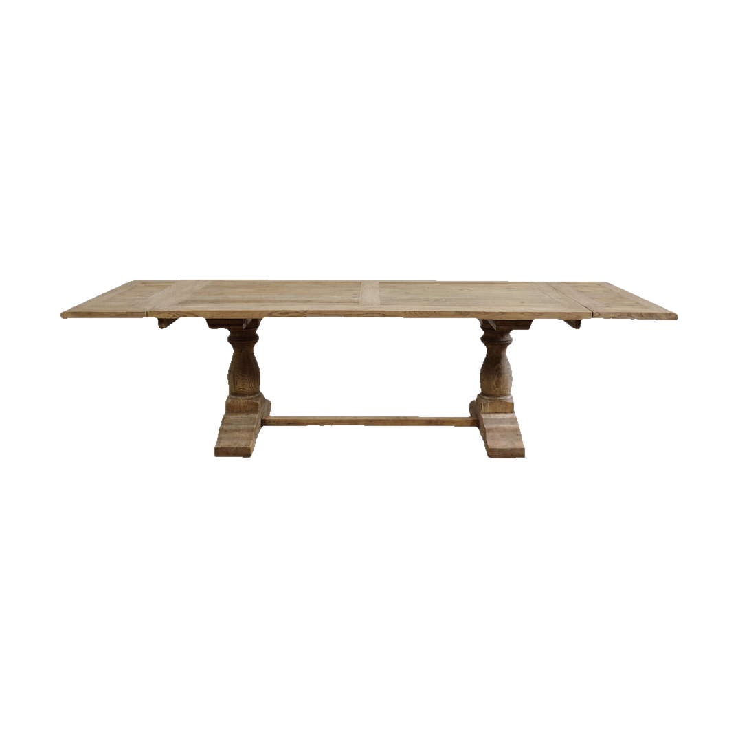 Reclaimed Elm Dining Table w/ Extensions