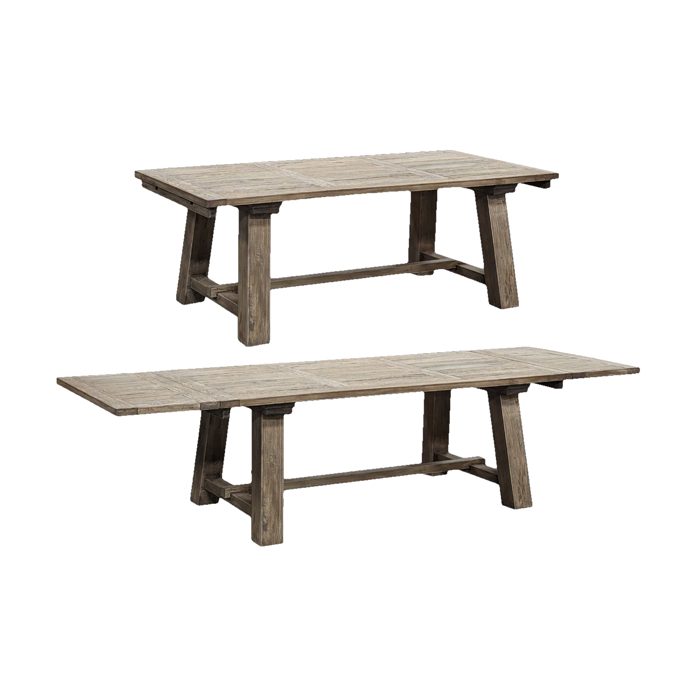 Reclaimed Oak Extending Dining Table