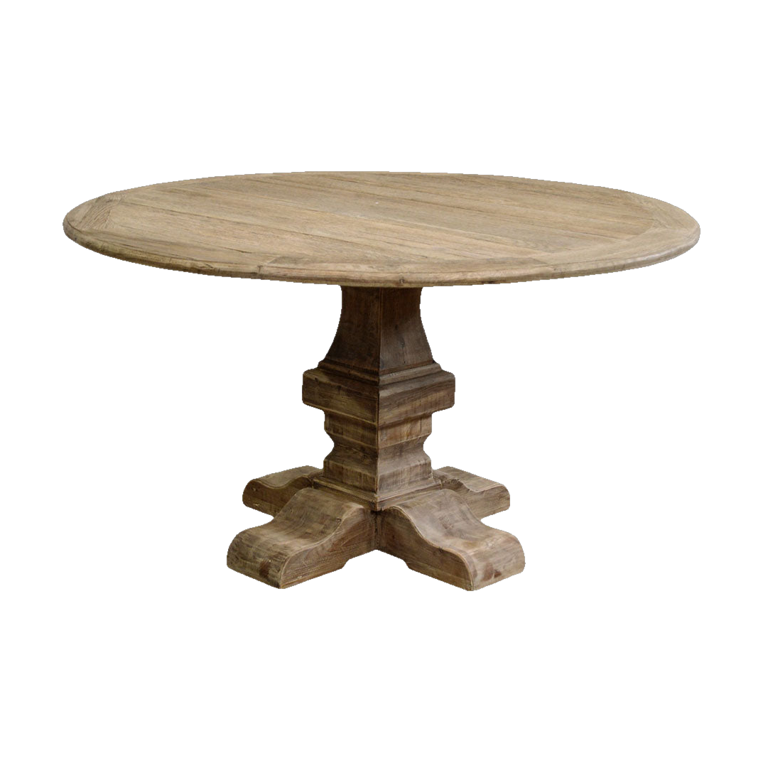 Reclaimed Oak Round Dining Table
