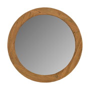 Reclaimed Oak Round Mirror Large