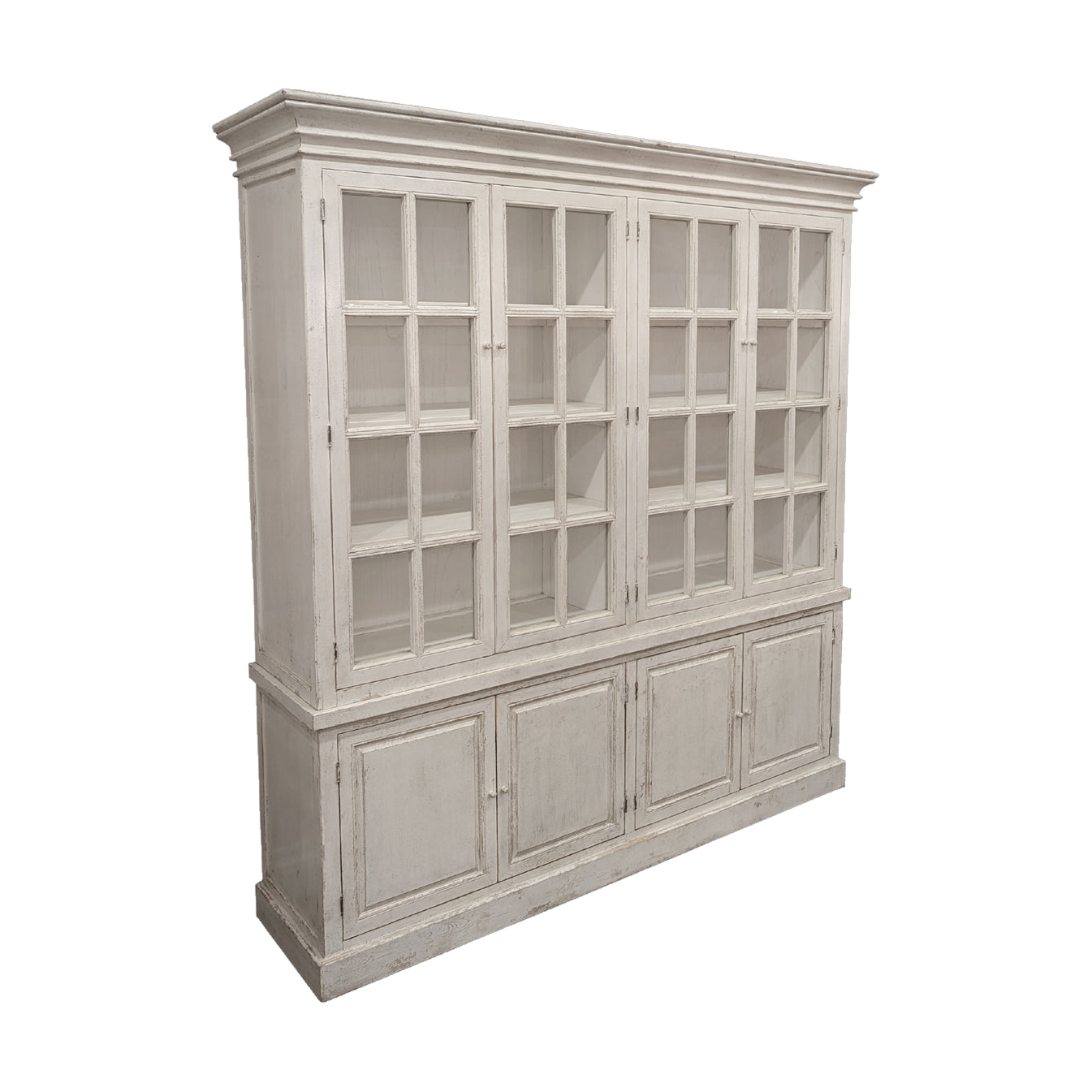 Reclaimed Pine Bookcase in Antique White