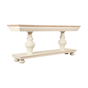 Reclaimed Pine Console Table with Ball Feet
