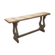 Reclaimed Pine Console with Painted Base