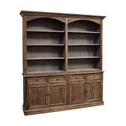 Reclaimed Pine Double Arched Bookcase