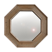 Reclaimed Pine Natural Octagonal Mirror