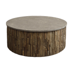 Round Coffee Table in Reclaimed Elm