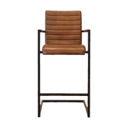 Sabina Barstool in Light Brown Leather