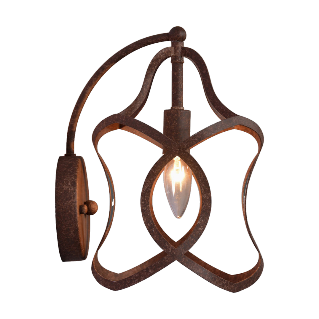 Selma Hanging Wall Lantern Antique Rust