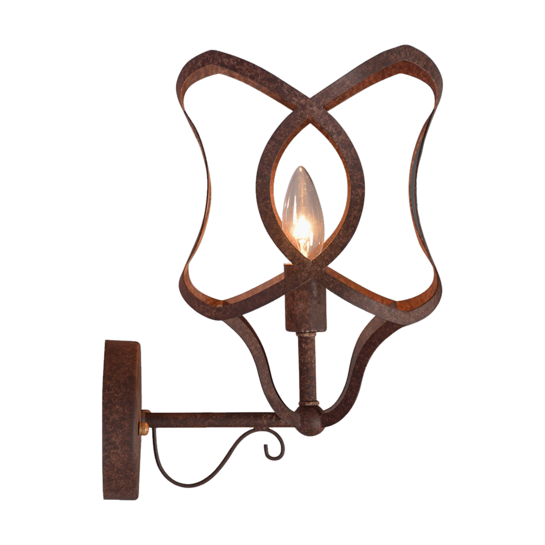 Selma Inverted Sconce in Antique Rust