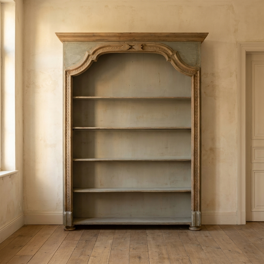 Lifestyle scene featuring Shawn Bookcase. AI-generated supplementary image; refer to primary product photos for color and material accuracy.
