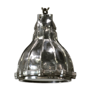 Shiny Aluminum Light w/Ribbed Metal