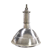 Shiny Aluminum Light with Iron Grill