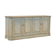 Sideboard w/ 4 Doors in Distressed Blue