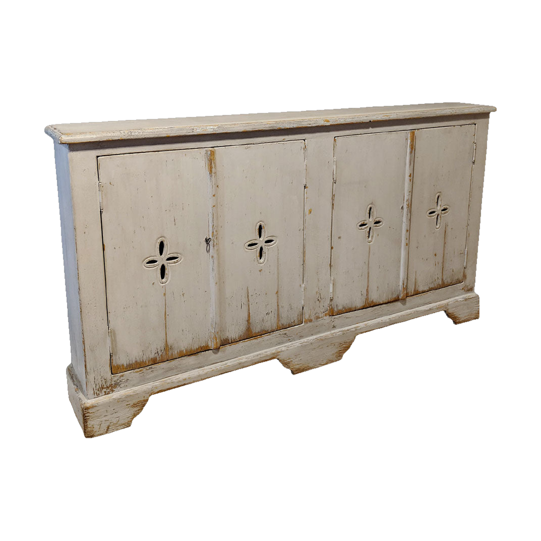 Sideboard with Cross Cut-Outs