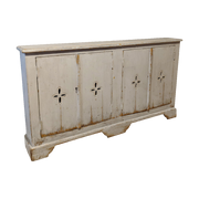 Sideboard with Cross Cut-Outs