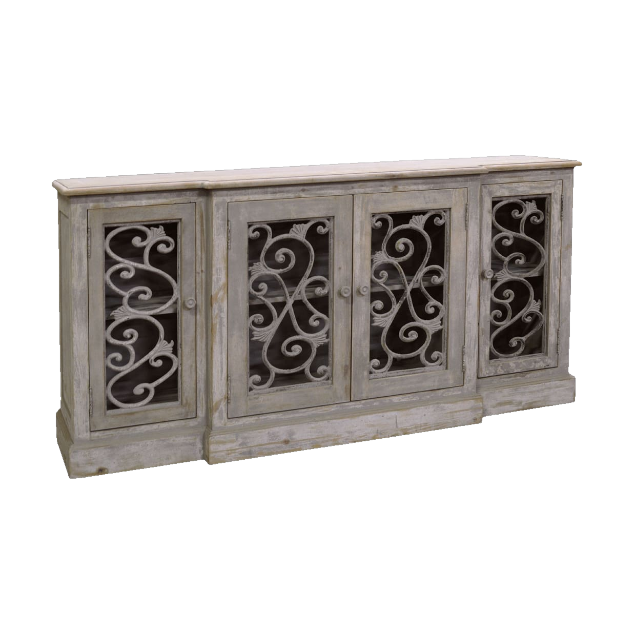 Sideboard with Iron Fretwork