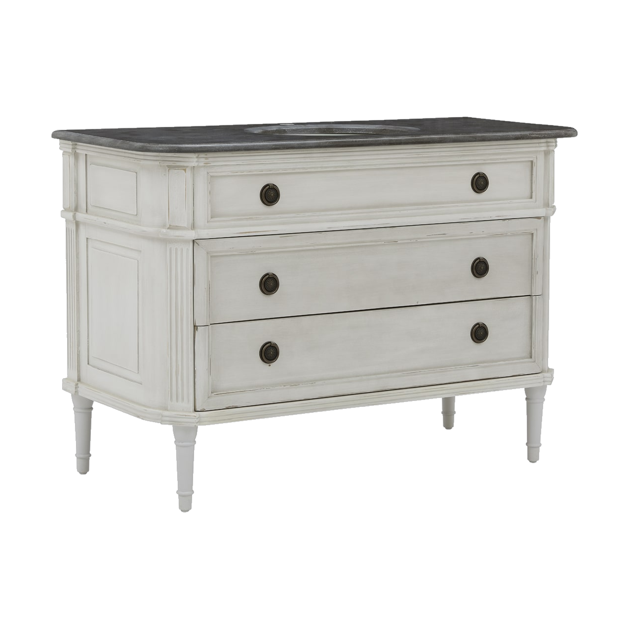 Single Vanity Chest in Antique White