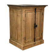 Single Vanity with Panel Door in Natural
