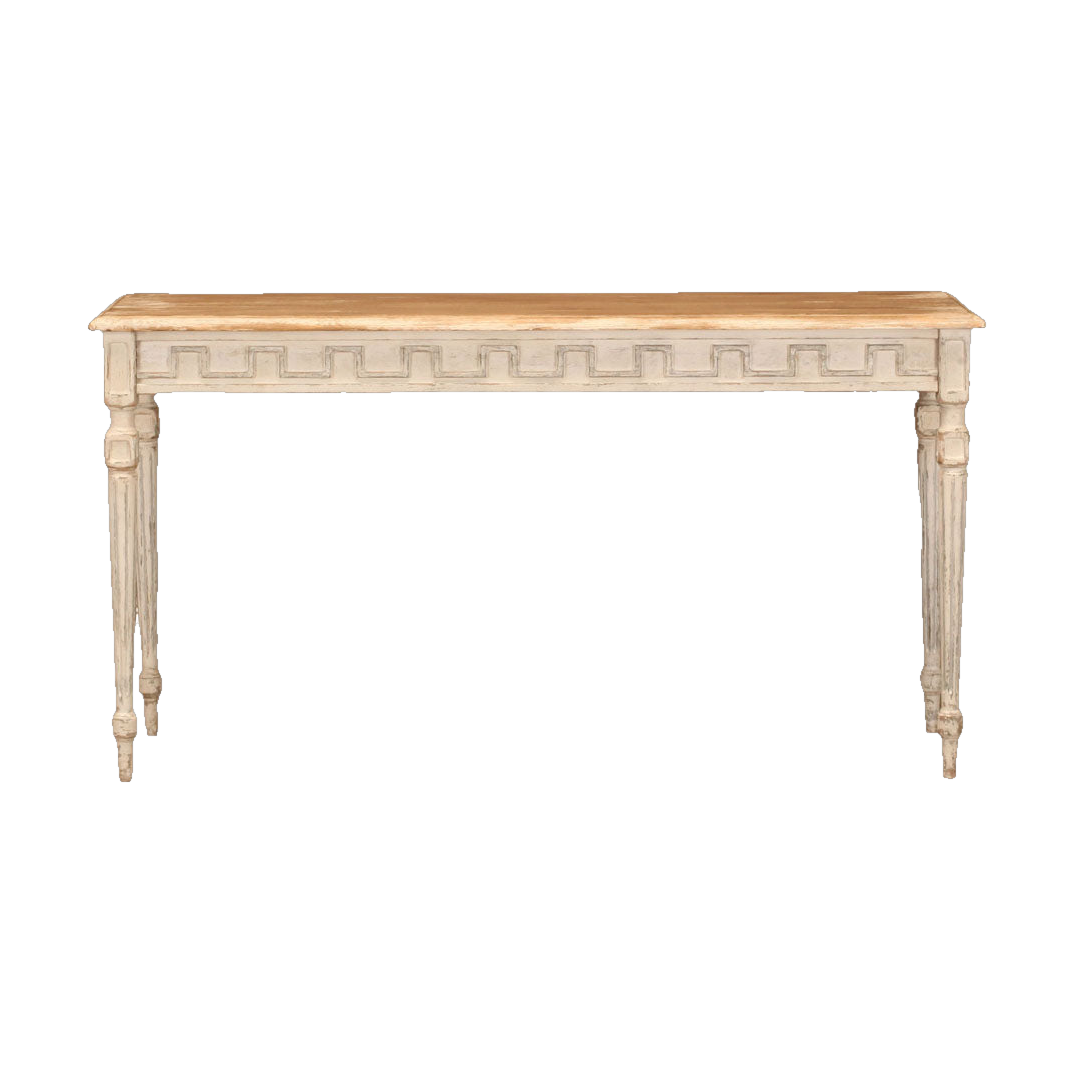 Small Console Distressed Antique White