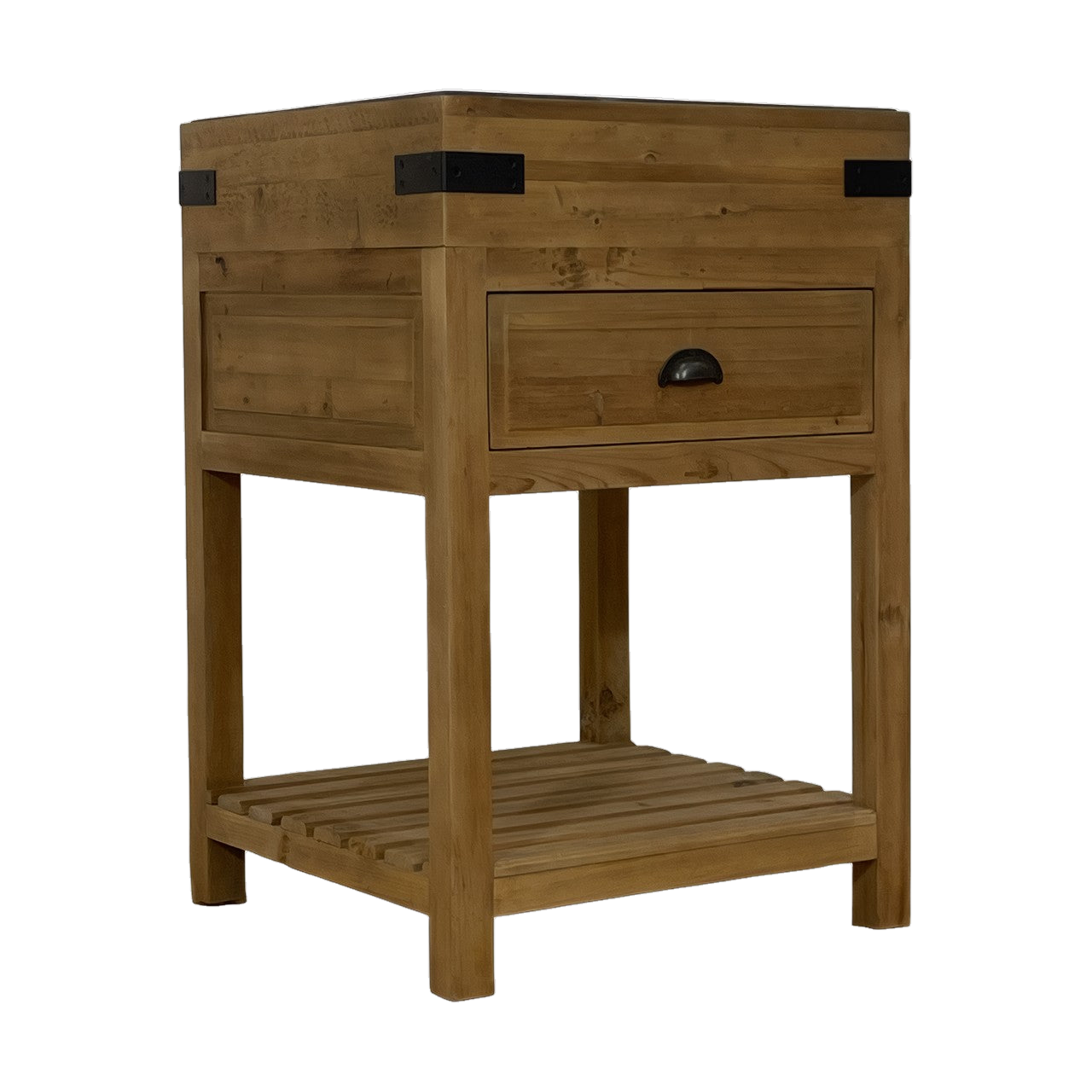 Small Kitchen Island with Blue Stone Top