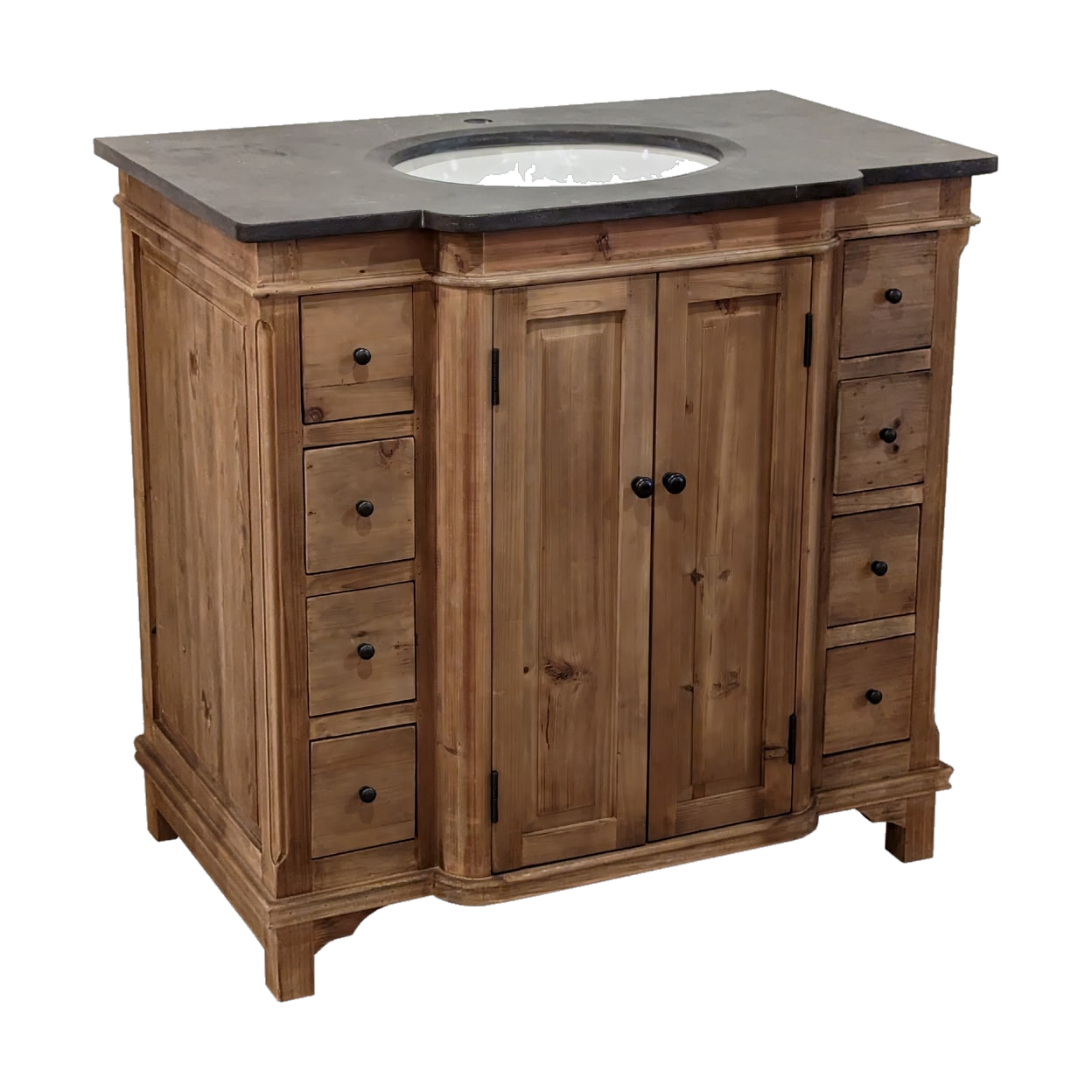 Small Single Vanity Panel Door Natural