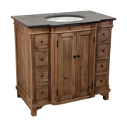 Small Single Vanity Panel Door Natural