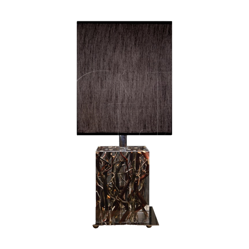 Square Acrylic Twig Table Lamp