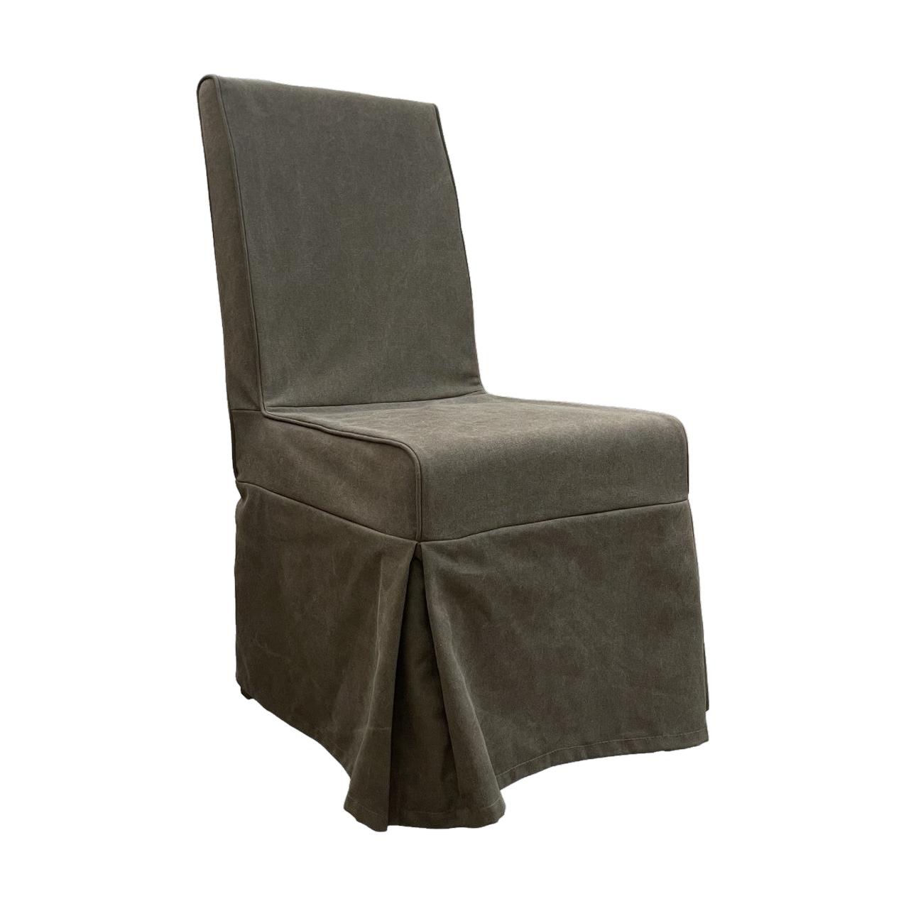 Square Back Slipcovered Side Chair