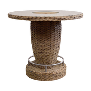 Tahiti Outdoor Bar Table w/ Glass Top